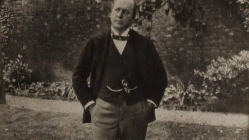 Henry James photographed in the garden at Lamb House